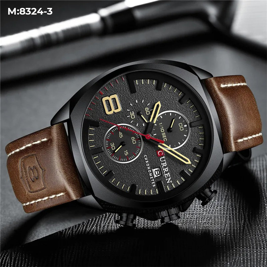 Reloj Curren 8324 Cuarzo Correa De Cuero