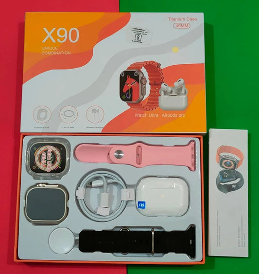Reloj Inteligentex90 Ultra Con Audifonos