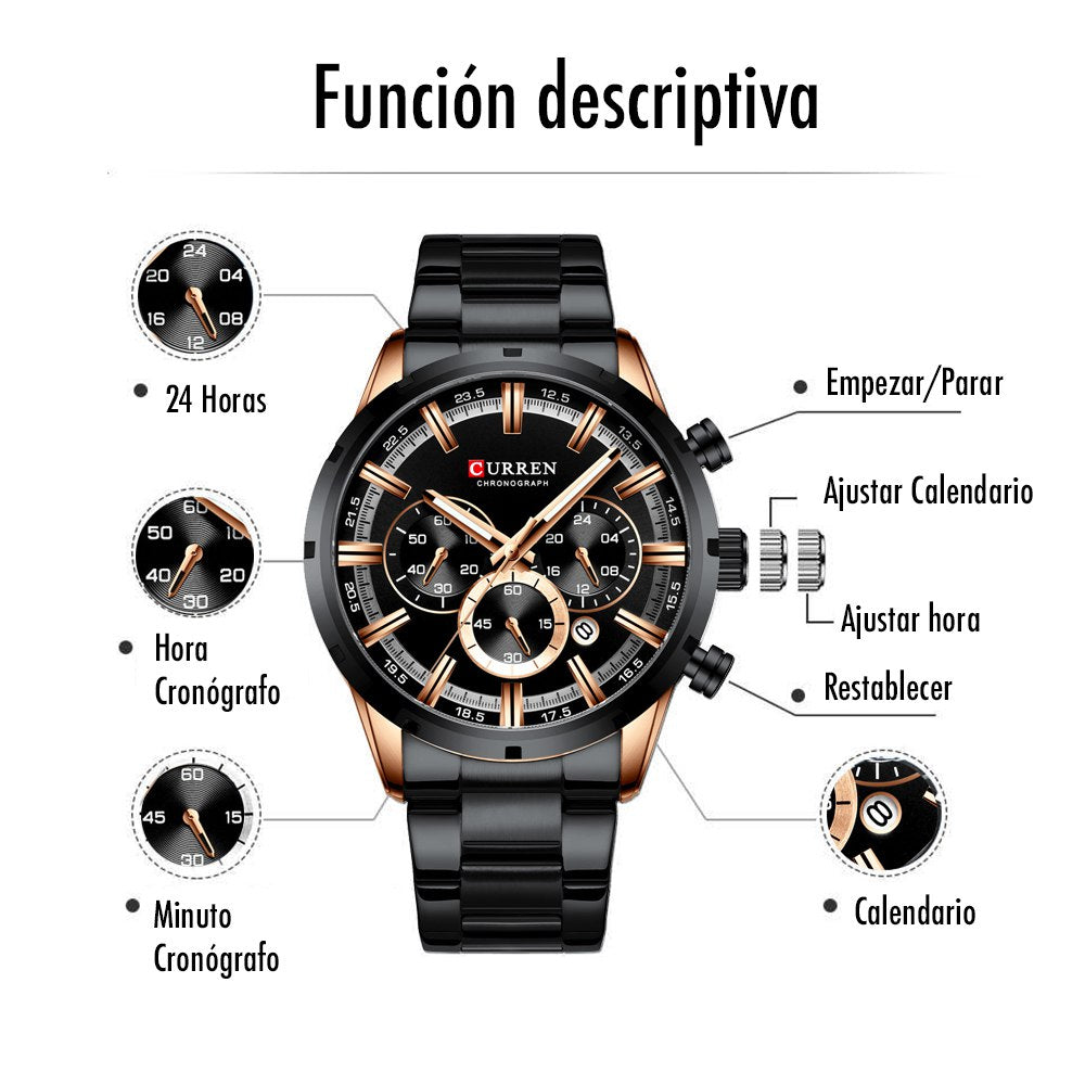 Reloj Curren 8402 Cuarzo Acero Inoxidabl