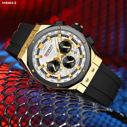 Reloj Curren 8464 Silicona Crono Funcion
