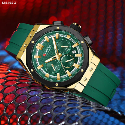 Reloj Curren 8464 Silicona Crono Funcion