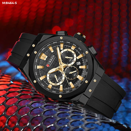 Reloj Curren 8464 Silicona Crono Funcion