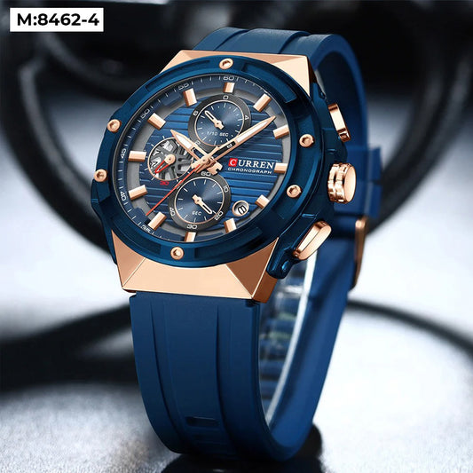 Reloj Curren 8462 Silicona Crono Funcion
